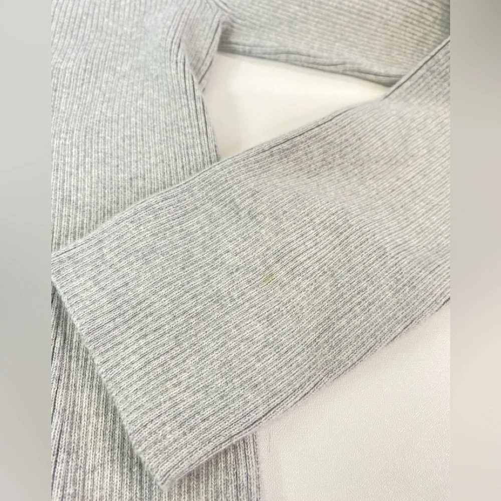 Ralph Lauren Polo Jeans Gray Ribbed 1/4 zip Pullover Sweater Boys size Medium